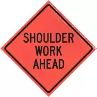 shoulder work ahead super bright vinyl roll up