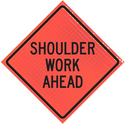 shoulder work ahead super bright vinyl roll up