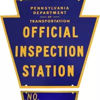 Pennsylvania Inspection Station Sign