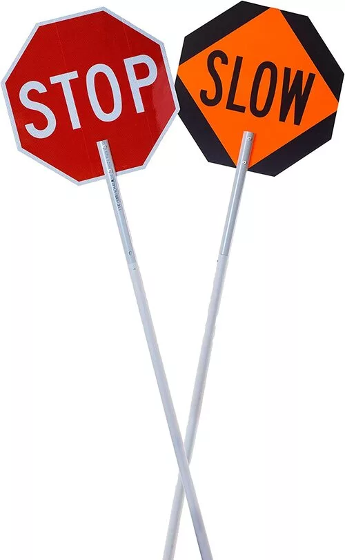 | Flagger stop slow paddle Buy them at WorkZoneSupply.com