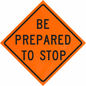 roll up sign for traffic control