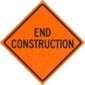 end construction sign