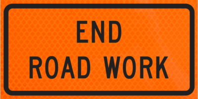 EndRoad Work (g20-2) 48" diamond Grade™ Roll-up | EndRoad Work (g20-2) 48" diamond Grade™ Roll-up