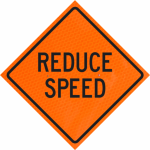 Reduce Speed 36" Diamond Grade™  Roll-up