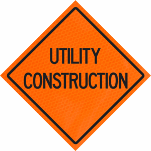 Utility Construction 36" Diamond Grade™  Roll-up