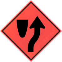Keep Right (r4-7) 36" Marathon™  Roll-up Sign Legend - Keep Right - Image 1