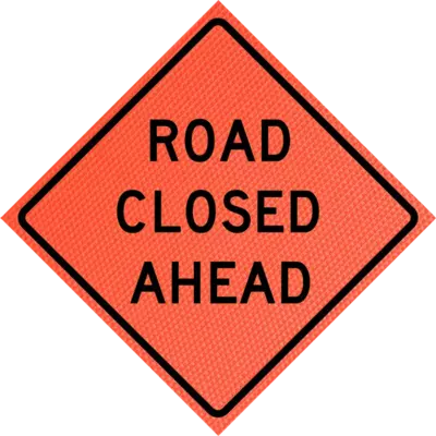 road closed ahead