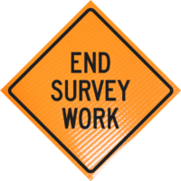 | End Survey Work 36" Non-reflective Roll-up