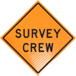 | Survey Crew (w21-6)36" Non-reflective Roll-up Sign