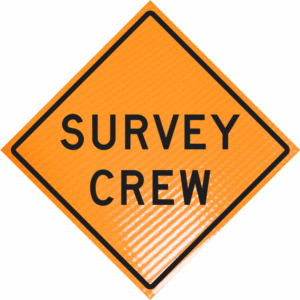 Survey Crew (w21-6)36" Non-reflective Roll-up Sign