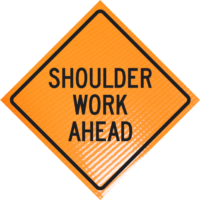 | Shoulder Work Ahead 36" Non-reflective Roll-up