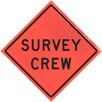 | Survey Crew (w21-6)36" Super Bright™ Reflective Vinyl Roll-up Sign