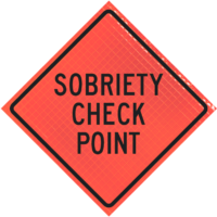 sobriety check point ahead