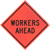 | Workers Ahead 36" Super Bright™ Roll-up