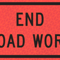 | End Road Work (g20-2)n48" Marathon™ Roll-up Sign