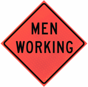 Men Working 48" Marathon™ Roll-up