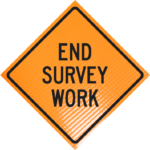 | End survey work 48" non-reflective roll-up
