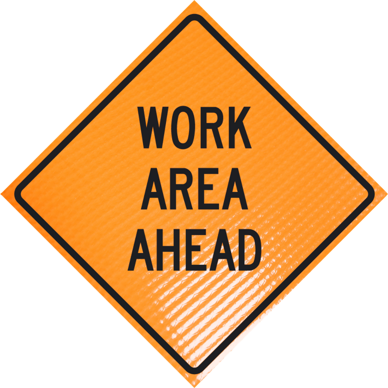 Work Area Ahead 48