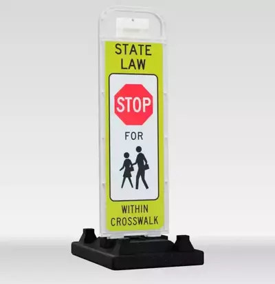 pedestrian crosswalk signs