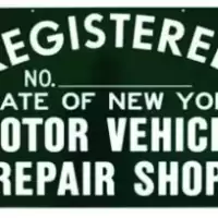 NY DMV Signs Motor Vehicle Repair Shop NYS-RS