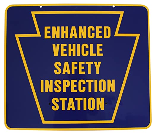 Vehicle Safety Inspection Station Sign
