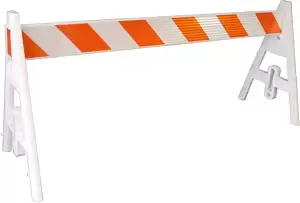 plastic a-frame barricade