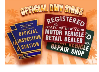 official dmv signs