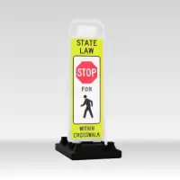 In Street Pedestrian Crossing Sign R1-6 Stop