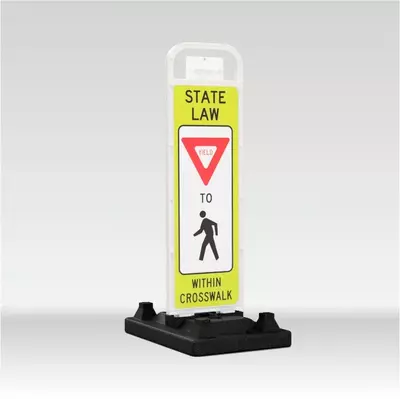 pedestrian crosswalk sign