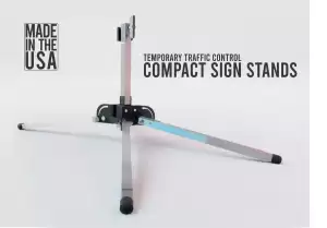 compact sign stand traffic control