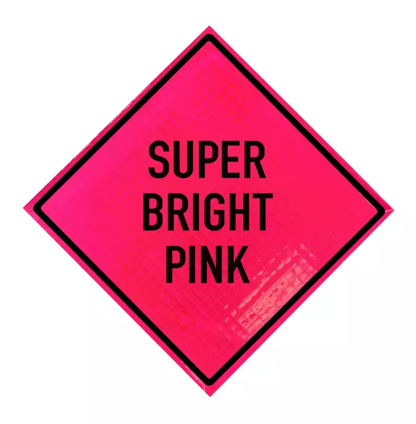 super bright pink roll up material